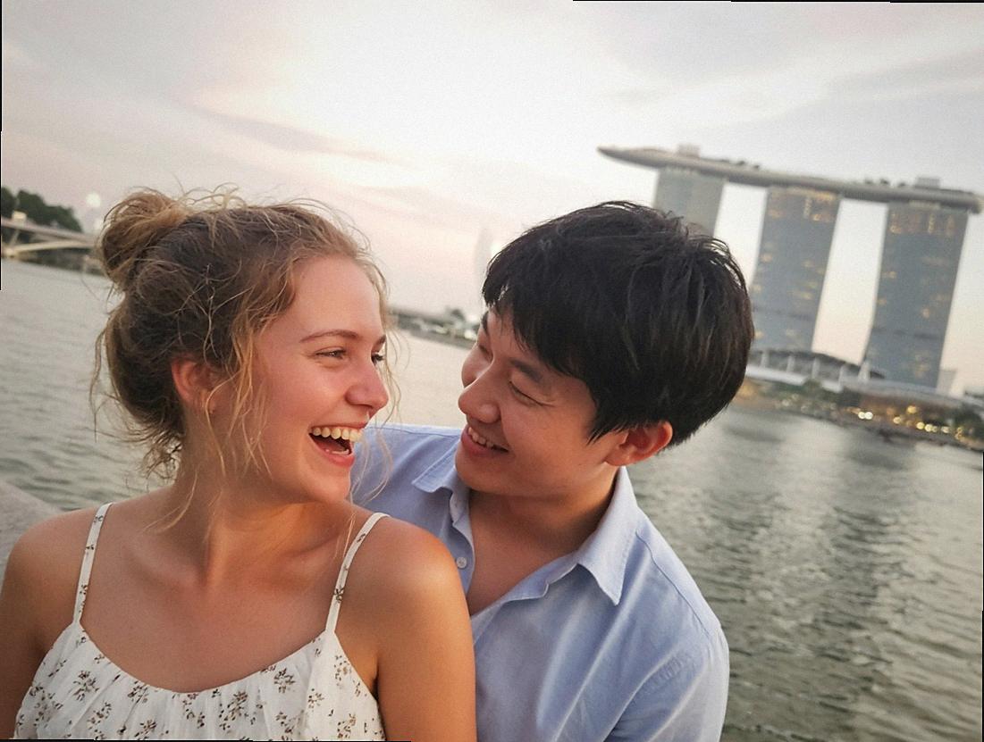 Molly and Alex at Marina Bay, Singapore